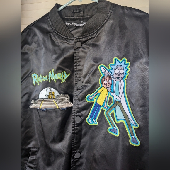 Rick And Morty Graphic Bomber Jacket black size XL - Picture 4 of 15